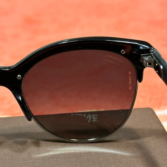 Chanel Denim Quilted Sunglasses Black - Picture 10 of 15